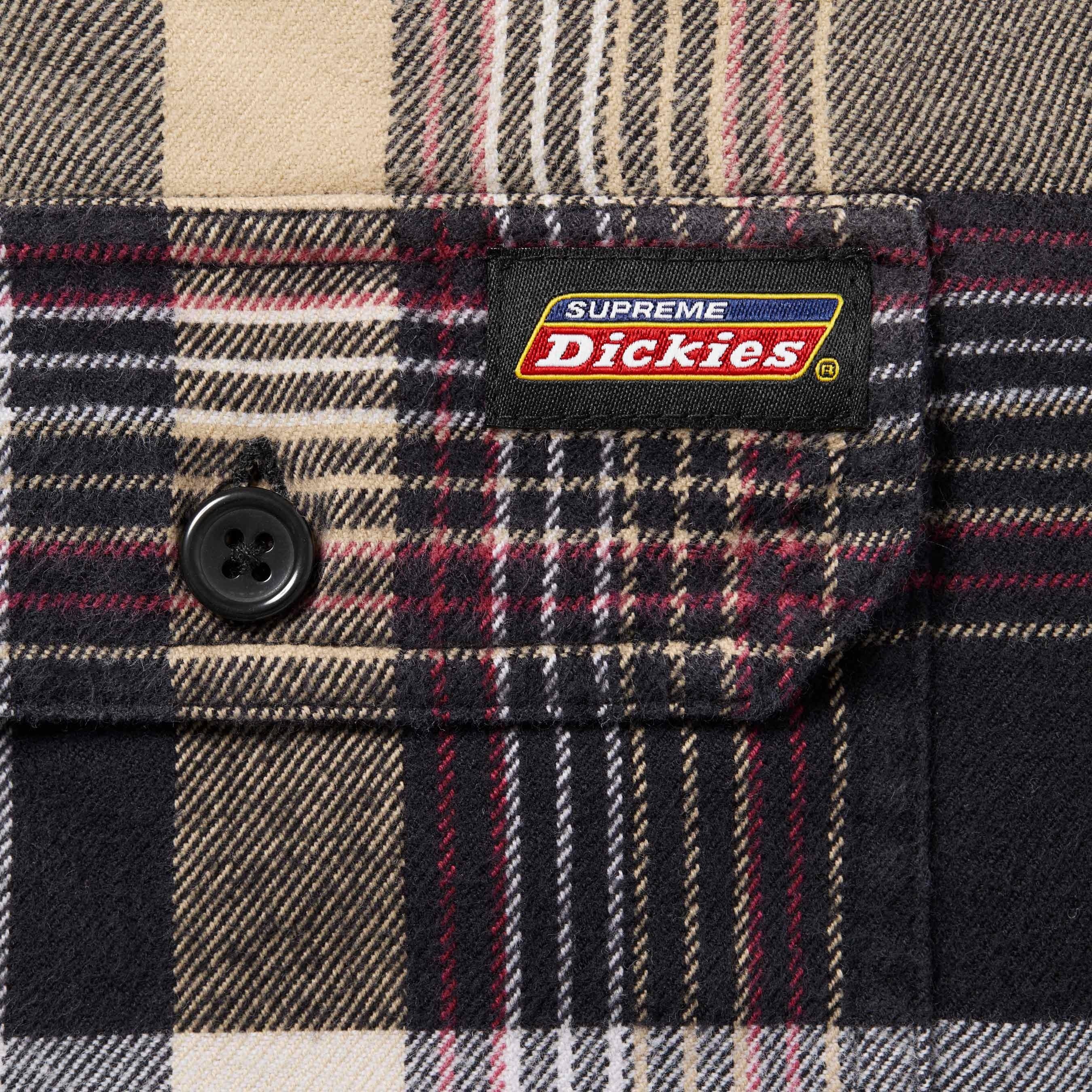 Supreme®/Dickies® Plaid Hooded Zip Up Shirt view 6